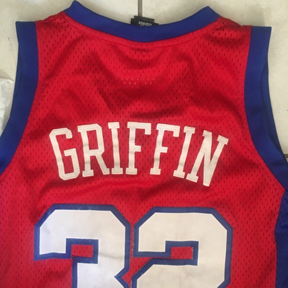 Men’s Vintage Blake Griffin 32 Red Adidas Jersey Los Angeles Clippers Sz Small - Picture 13 of 16